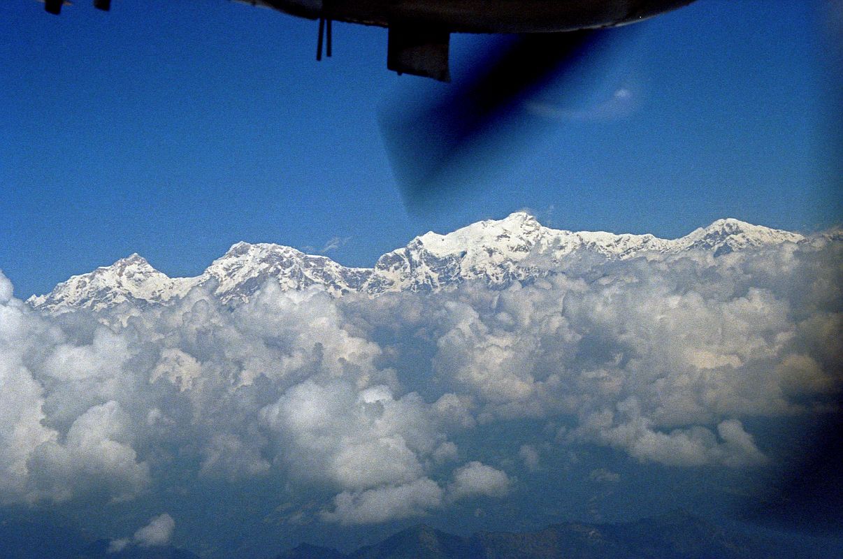 607 Manaslu, Ngadi Chuli, Himal Chuli, Baudha Peak On Flight From Pokahara To Kathmandu